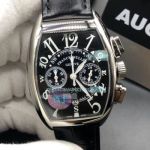 Replica Franck Muller Cintree Curvex Watch SS Black Dial Stainless Steel Case